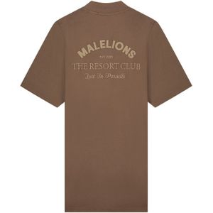 Malelions Women Paradise T-Shirt Dress - Chocolate M