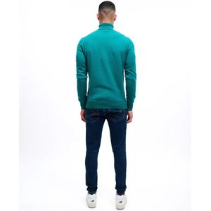 Malelions Knit Turtle Neck - Petrol XXL