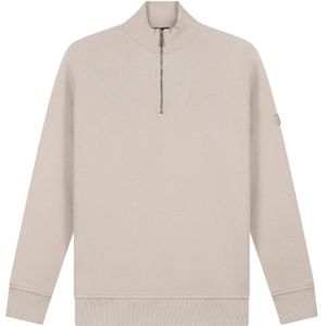 Malelions Turtle Half Zip Sweater - Sand S