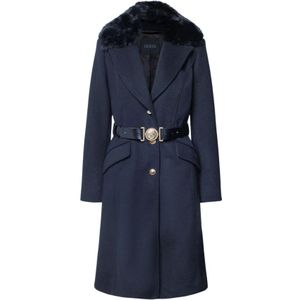 Guess - New Patrice Belted Coat - Winterjas - Suiting Blue