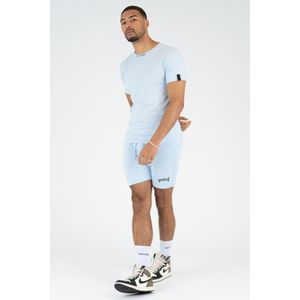 Quotrell x Eddy's Wing Shorts - Light Blue/Black XL