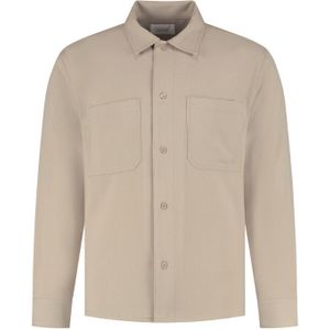 Pure Path - Regular Fit Overshirt - Beige - Wolmix