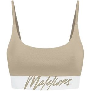 Malelions Women Captain Top - Taupe/White S