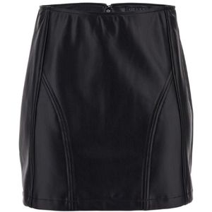Guess Zue PU Mini Skirt - Jet Black Multi L