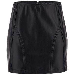 Guess Zue Pu Mini Skirt - Jet Black Multi