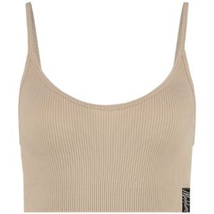 Malelions Women Ivy Rib Top - Taupe