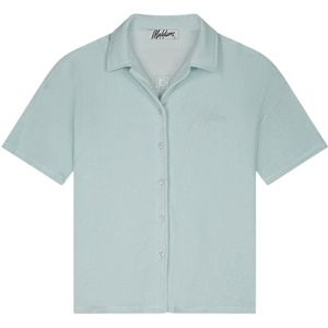 Malelions Women Terry Paradise Shirt - Light Blue XXS