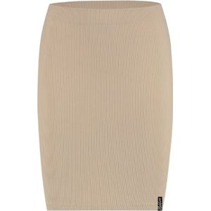 Malelions Women Ivy Rib Skirt - Taupe