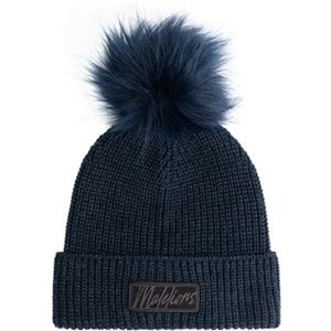 Malelions Women Knitted Beanie - Navy