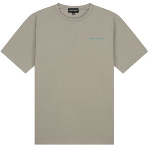 Quotrell Worldwide T-Shirt - Taupe/Aqua XXL