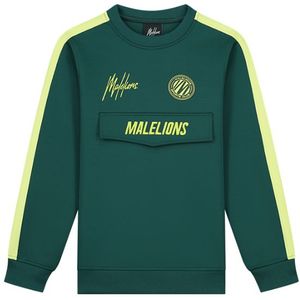 Malelions Kids Sport Academy Sweater - Teal/Lime