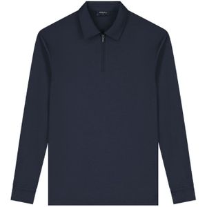 TriaD'oro Polo Zip Long Sleeve - Navy XS