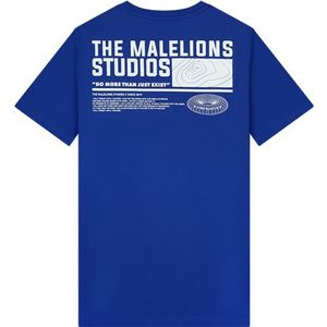 Malelions Studio T-Shirt - Cobalt/White