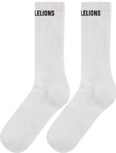 Malelions - Logo Socks - Wit - 2-Pack