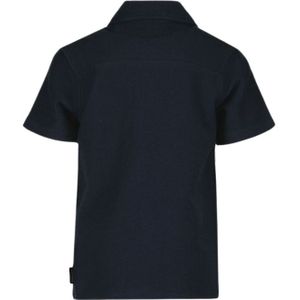 Airforce Woven Short Sleeve Shirt - Dark Navy Blue S