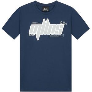 Malelions Kids Font T-Shirt - Navy/Mint 140