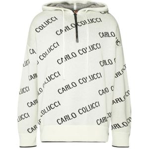 All Over Zip Hoodie - White S