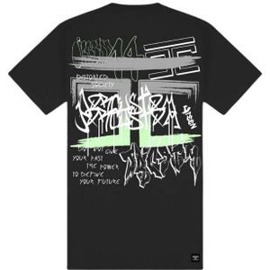 JorCustom Graffiti Slim Fit T-Shirt SS24 - Dark Grey XL