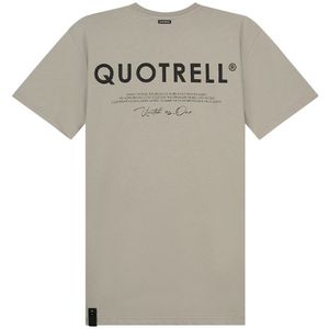 Quotrell Jaipur T-Shirt - Taupe/Black