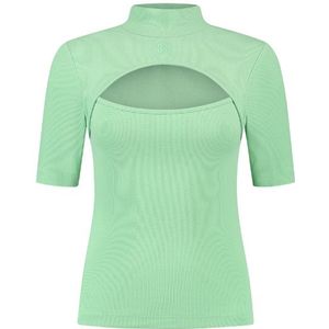 Nikkie Cutout Rib Top - Mint