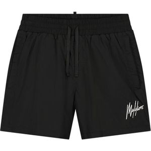Malelions Crinkle Swim Shorts - Black XS