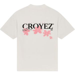 Croyez Botanique T-Shirt - Off-White/Pink XXS