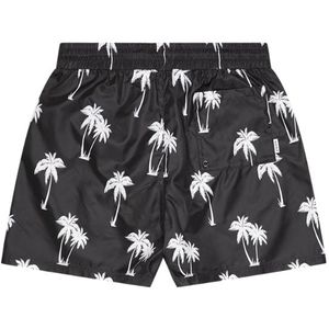 Quotrell Palm Swimshort - Black/White L