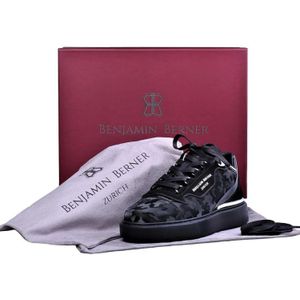 Raphael Reflective Camouflage Calfskin Sneaker - Calfskin Black 41