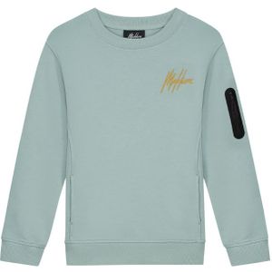Malelions Kids Counter Sweater - Aqua Grey/Light Orange 4-104