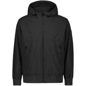 Airforce Hooded Four-Way Stretch Jacket - True Black
