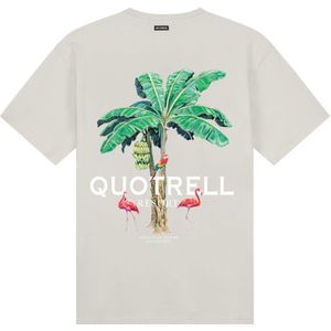 Quotrell Resort T-Shirt - Stone/White L