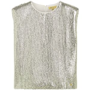 Brooks Top - Light Gold Sequin S