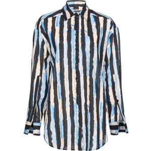 Pinko Eden Shirt - Black/Butter/Light Blue 44-M