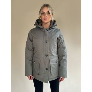 Airforce Women 4 Pocket Herringbone Parka - Brindle  XXL