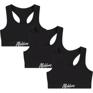 Malelions Women Bralette 3-Pack - Black/White XS
