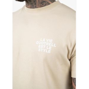 Quotrell La Vie T-Shirt - Oat/Off White M