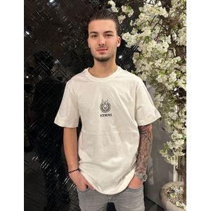 Iceberg Logo Design T-Shirt - Cream L