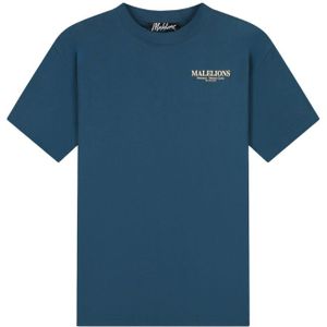 Malelions Monaco T-Shirt - Blue Slate XS