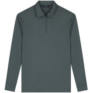 TriaD'oro Polo Zip Long Sleeve - Dark Grey XS