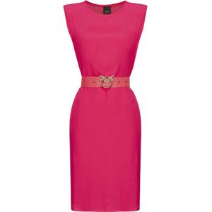 Pinko Belted Sheath Dress - Cosy Fuchsia