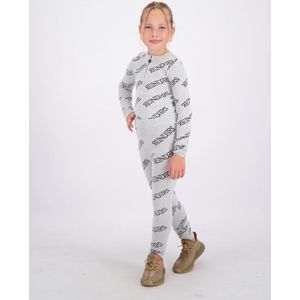 Reinders Kids Zipper All Over Print Top - Quiet Gray 4