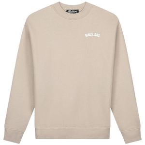 Malelions Graffiti Spray Sweater - Beige XXS