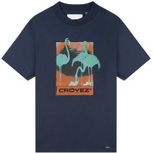 Croyez Thermal Flamingo T-Shirt - Blue XS