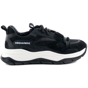 Dsquared2 Bubble Sneakers Materials Blend Lace - Black 36
