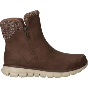 Skechers Synergy Zip Enkellaarsjes bruin - Dames