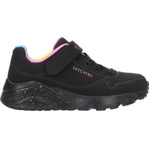 Skechers Uno Lite-Rainbow Specks Meisjes Sneakers - Zwart Multicolour