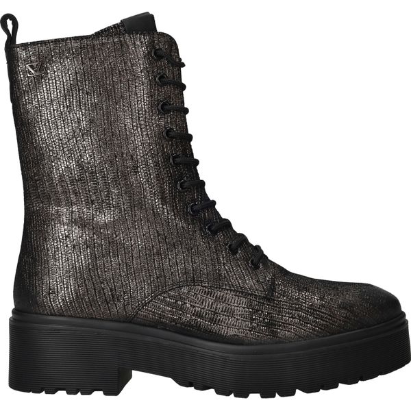 Grijze veterboots dames hotsell