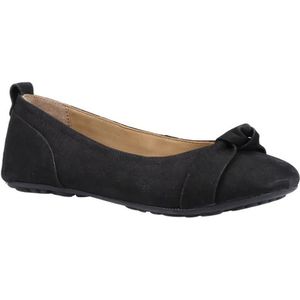 Hush Puppies Dames/Dames Jada Knot Ballerina Leren Pompen (Zwart) - Maat 40.5