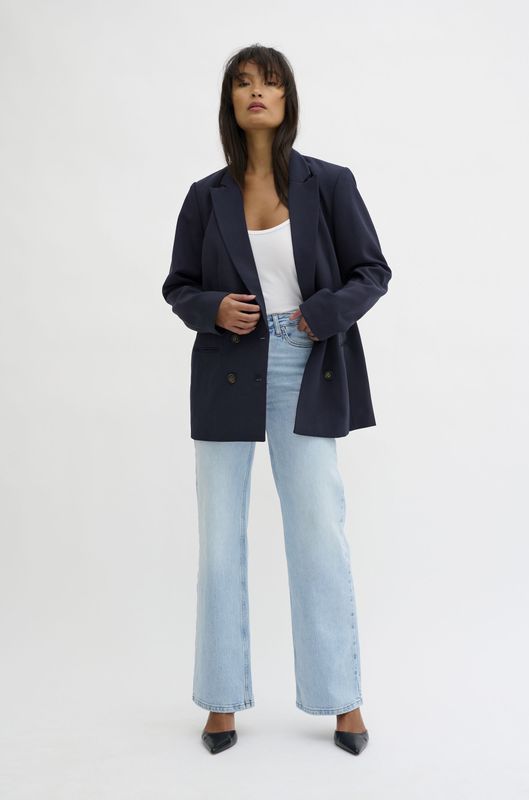 My Essential Wardrobe, Dames, Jassen, Blauw, Maat: XS Wol,