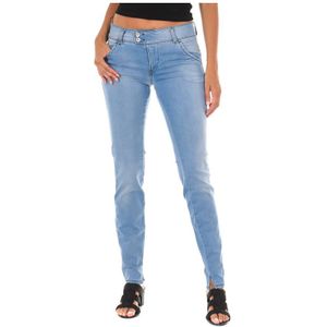 MET Jeans HK-Chino Normale pasvorm Lengte enkel Blauw